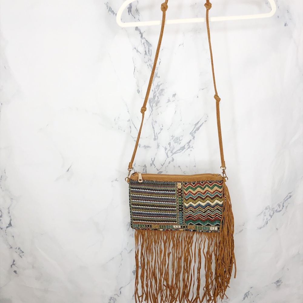 FINAL OFFER ASOS Multicolor Crossbody Fringe Bag